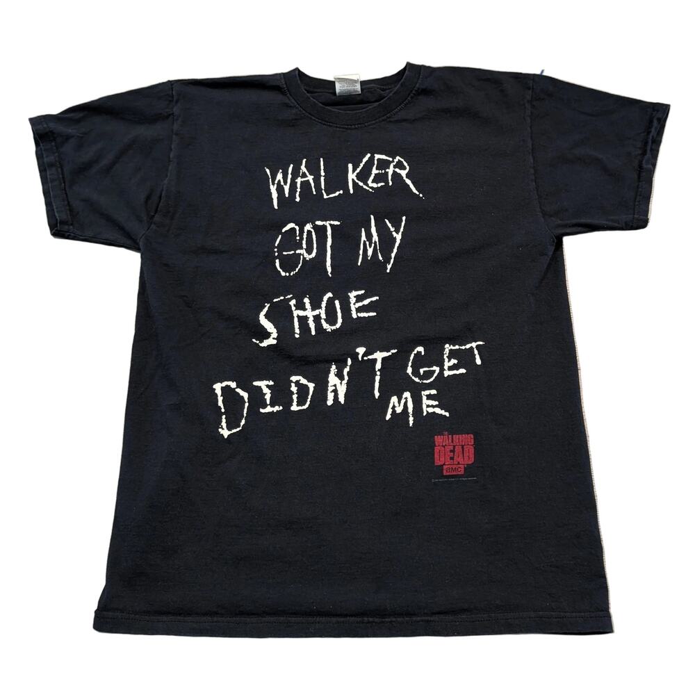 2014 The Walking Dead Dark Humor Written Graphic  T shirt